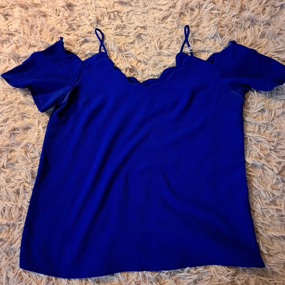 Royal Blue Blouse